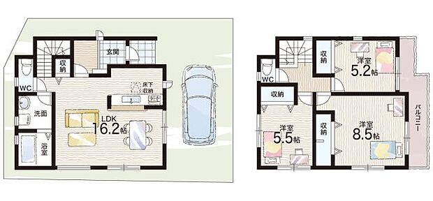 【2LDK+S(納戸)】○久世小学校・・・徒歩16分 ○平井中学校・・・徒歩9分
