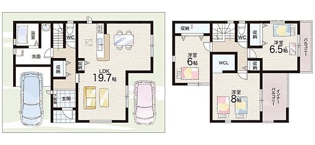 【3LDK+S(納戸)】○北中小学校・・・徒歩7分 ○第三中学校・・・徒歩11分