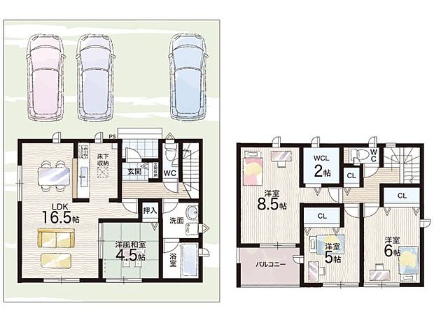 【4LDK】○新南小学校・・・徒歩9分 ○城東中学校・・・徒歩20分
