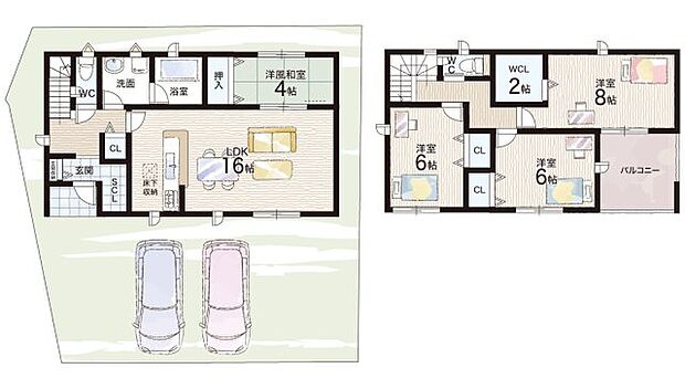 【4LDK】○田中小学校・・・徒歩22分 ○打出中学校・・・徒歩23分