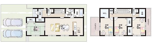 【4LDK】○川上小学校・・・徒歩20分 ○東中学校・・・徒歩8分
