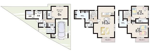 【2LDK+S(納戸)】○深井西小学校・・・徒歩5分 ○深井中央中学校・・・徒歩17分