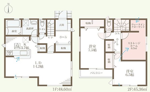 【3LDK+S(納戸)】○矢田西小学校・・・徒歩5分 ○矢田西中学校・・・徒歩5分