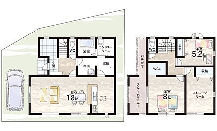 ○曙川東小学校・・・徒歩6分 ○曙川南中学校・・・徒歩20分 