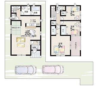 ○高鷲小学校・・・徒歩13分 ○高鷲中学校・・・徒歩12分 
