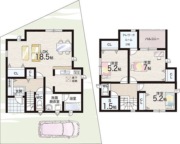 【3LDK+S(納戸)】○園田小学校・・・徒歩7分 ○園田中学校・・・徒歩5分