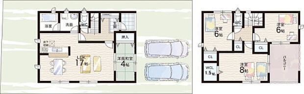 【4LDK】○社学園小学校・・・徒歩20分 ○社学園中学校・・・徒歩20分