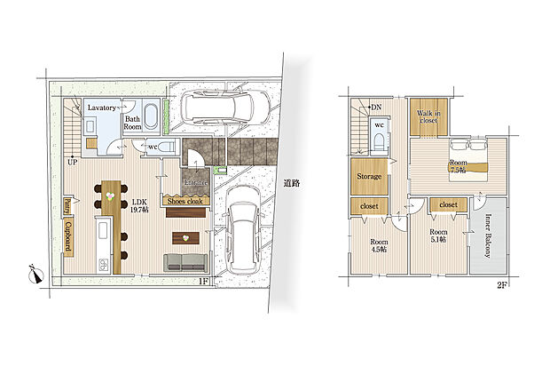■1号地間取り■