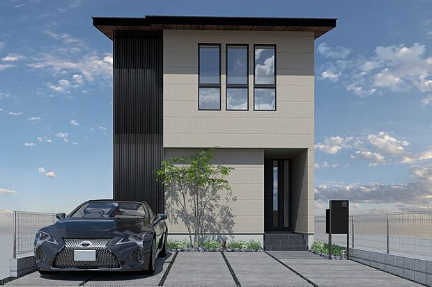 CGイメージパース/1号地外観パース(建物未完成のためイメージパースです)