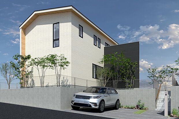 CGイメージパース/5号地外観パース（建物未完成のためイメージパースです）