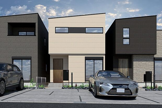 ■CGイメージパース/2号地外観パース■（建物未完成のためイメージパースです）