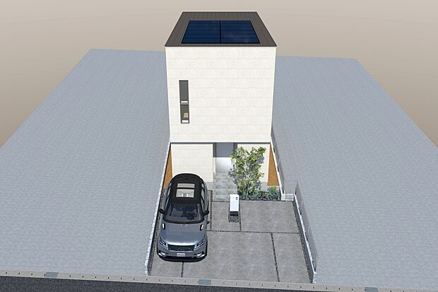 ■CGイメージパース/1号地外観パース（建物未完成のためイメージパースです）■