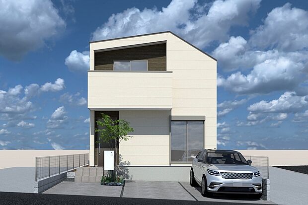 ■CGイメージパース/2号地外観パース（建物未完成のためイメージパースです）■