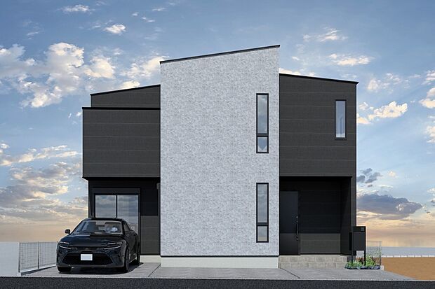 ■CGイメージパース/2号地外観パース■（建物未完成のためイメージパースです）
