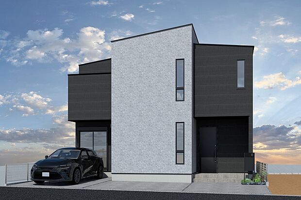 ■CGイメージパース/2号地外観パース■（建物未完成のためイメージパースです）
