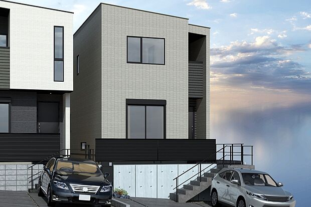 【CGイメージパース/3号地外観パース】（建物未完成のためイメージパースです）