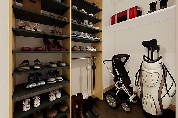 【CGイメージパース/2号地内観パース】(建物未完成のためイメージパースです)