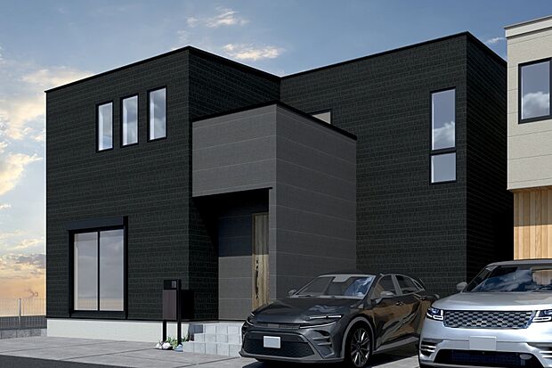 【CGイメージパース/2号地外観パース】（建物未完成のためイメージパースです）