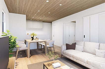 CGイメージパース/1号地内観パース