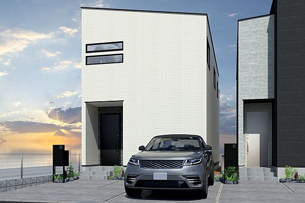 【■CGイメージパース/2号地外観パース■】（建物未完成のためイメージパースです）