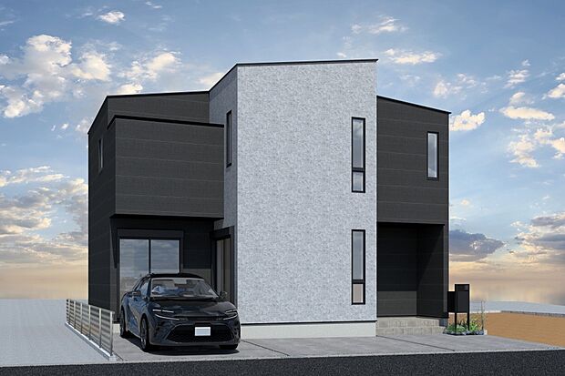 【■CGイメージパース/2号地外観パース■】（建物未完成のためイメージパースです）