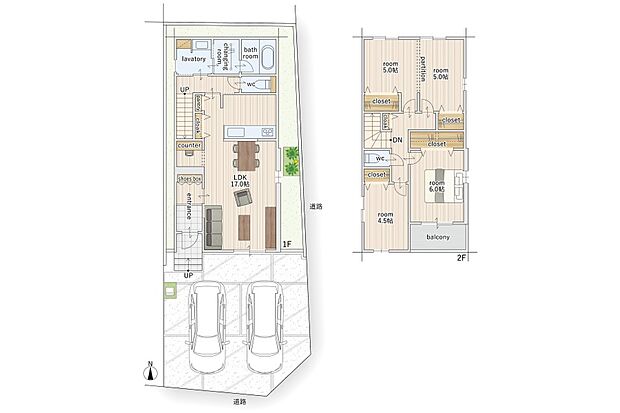 【4LDK】建物面積にはインナーバルコニー3.86m2を含みます