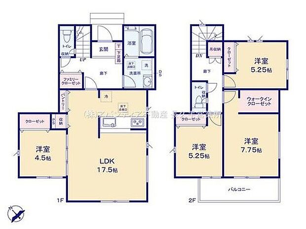 【4LDK】※敷地面積には協定地部分69.93m2を含みます