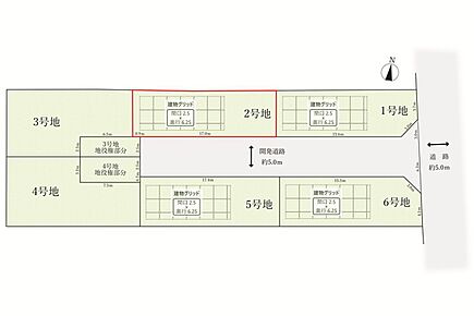 AVANTIA宅地には建築可能な8つの「建物グリッド」を設定。土地に合わせた建築サイズが明確でライフスタイルにあったプラン（間取り）を選べます。 