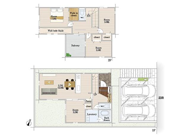 (3号地)、価格4490万円、4LDK、土地面積136.69m2、建物面積99.69m2
