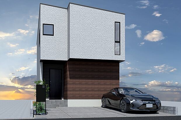 【CGパース/外観（イメージ）】空間に繋がりを持たせたLDK+タタミコーナーは20帖あるゆとりある空間