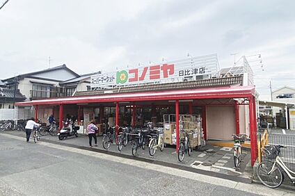 コノミヤ（日比津店） 700～730ｍ(徒歩9分～10分)