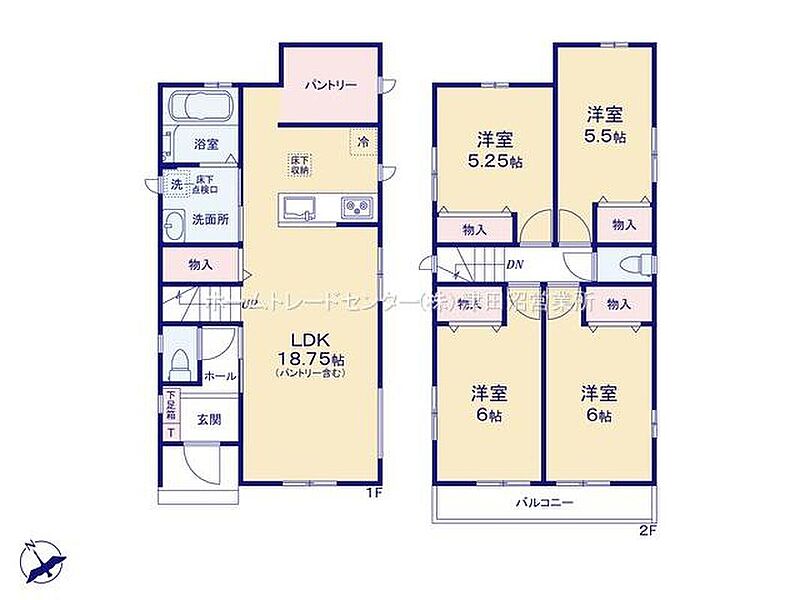 (1号棟)、価格2990万円、4LDK、土地面積101.3m2、建物面積93.55m2