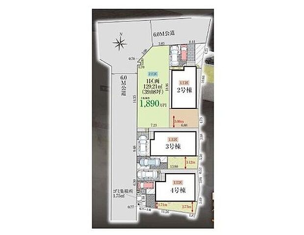 ≪全体区画図≫
■長期優良認定住宅♪
■全棟カースペース2台可能♪
■スーパー、コンビニ至近！お買い物スムーズ♪