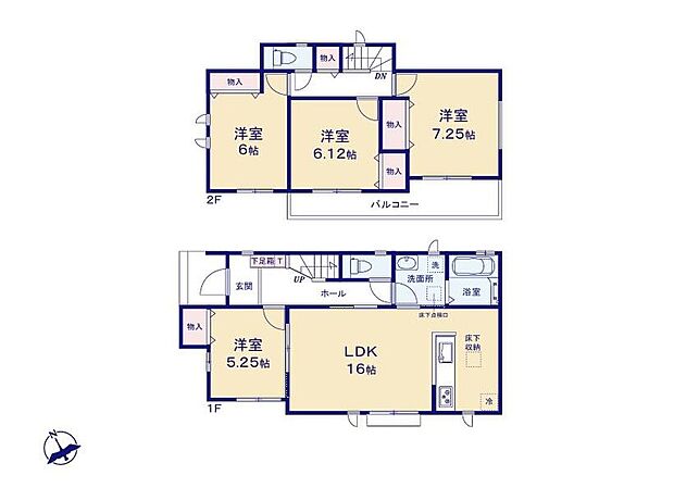 (A号棟)、価格3590万円、4LDK、土地面積138.38m2、建物面積97.09m2