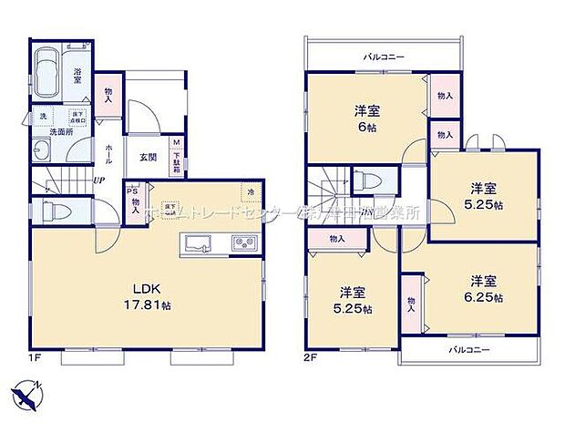 各居室に収納を完備しております。収納が豊富な住宅は居室空間がしっかりと使えるので暮らしやすさが断然に上がります。荷物を気にすることなく家具の配置をお好み通りにできるのも大きな魅力です。