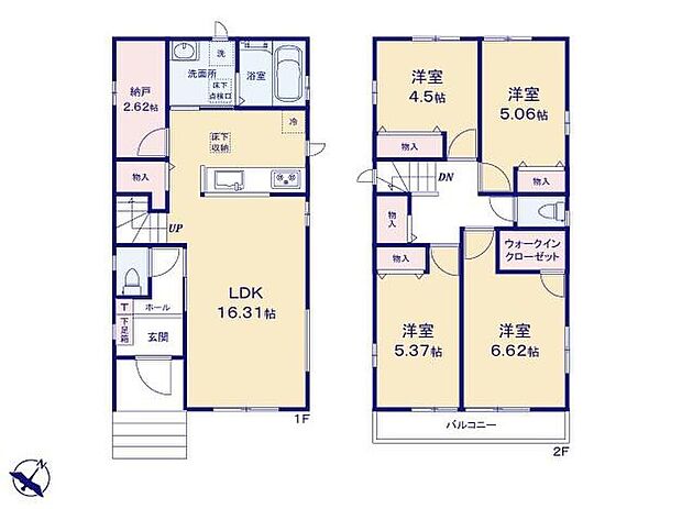 (A号棟)、価格3390万円、4LDK+S、土地面積99.87m2、建物面積95.43m2
