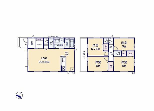 (1号棟)、価格3498万円、4LDK、土地面積100.64m2、建物面積96.88m2