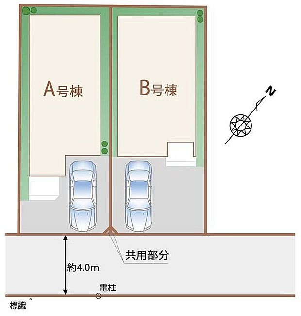 【全体区画図】京成松戸線「高根公団」駅徒歩7分、保育園徒歩1分と近く子育てにもぴったりの住環境です♪