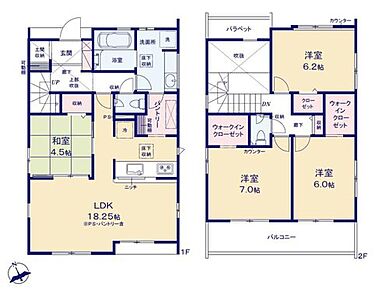 うれしい設備が充実の4LDK♪
ベビーカーを置くのにぴったり玄関土間収納、
可動棚付きで使いやすい大容量キッチンパントリー、
デザイン性豊かなオープンサニタリーを装備。すっきり快適なお住まいに◎ 