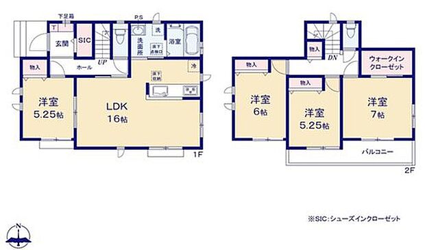 【4LDK】南向きの明るいお住まいです☆大きな窓から陽光が差し込むリビングで寛ぎの時間を♪
対面式キッチンでご家族のコミュニケーションが増える間取りです♪
主寝室には大容量のWIC付き◎