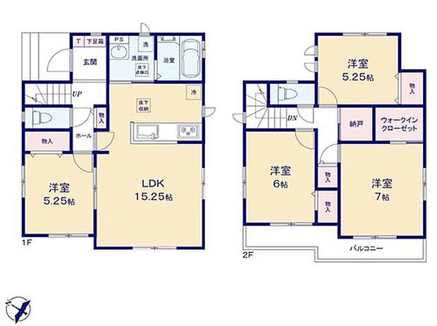 【4LDK+S】対面式キッチンですので、お食事の準備をしながらご家族との会話を楽しめます☆
水回りも集中しているので、家事の動きがらくちんです♪