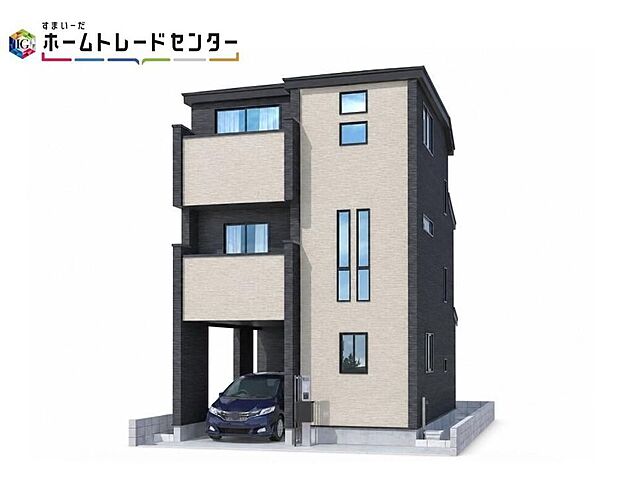 【完成予想図(外観)】当物件のご案内につきましては、営業スタッフが丁寧に御対応します！休日、お仕事帰りなど、ご都合に合わせていつでもご案内加納♪周辺環境と併せて、実際に現地をご確認ください☆