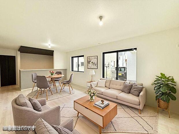 ■くつろぎと笑顔が集まる、心温まるリビング