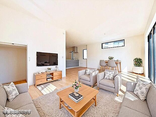 ■心落ち着く場所、ゆったり過ごせるリビング