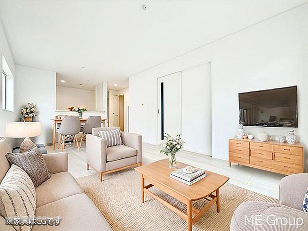 ■くつろぎと笑顔が集まる、心温まるリビング