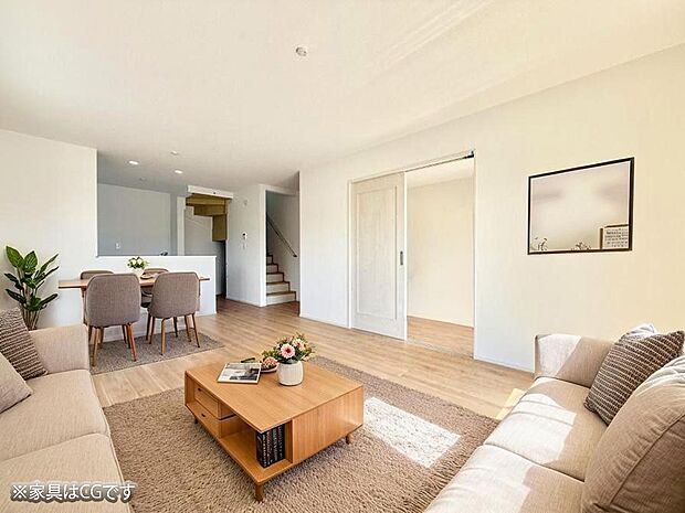 ■くつろぎと笑顔が集まる、心温まるリビング