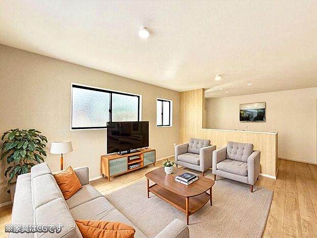 ■心落ち着く場所、ゆったり過ごせるリビング