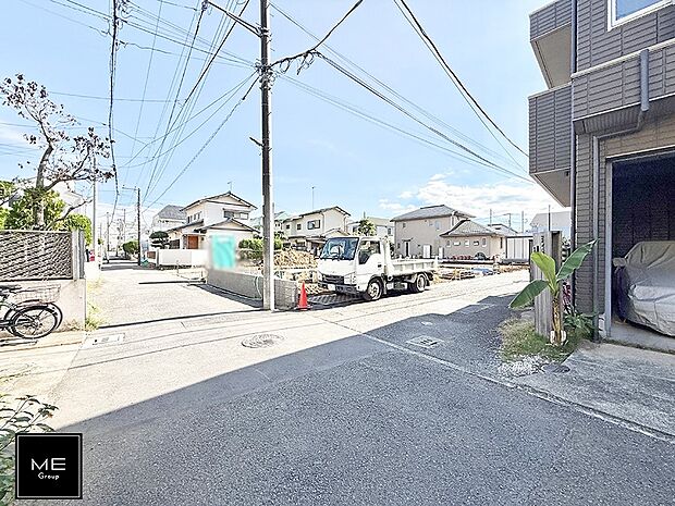 【前面道路含む現地写真】■新しい住まい、街の新しい風景