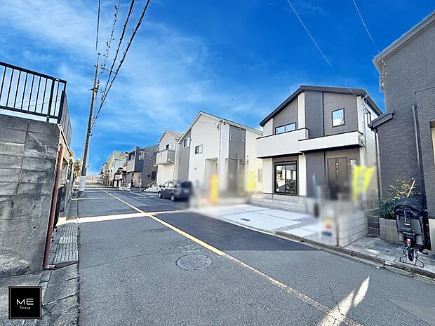 【前面道路含む現地写真】■新しい住まい、街の新しい風景