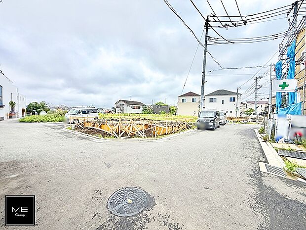 【前面道路含む現地写真】■新しい住まい、街の新しい風景